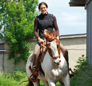 Eva Geisser beim Reiten